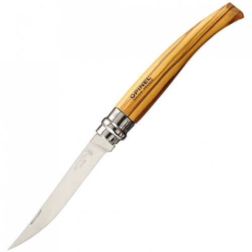Складной нож Opinel Нож складной филейный№8 VRI Folding Slim Olivewood Складной нож Opinel Нож складной филейный№8 VRI Folding Slim Olivewood
