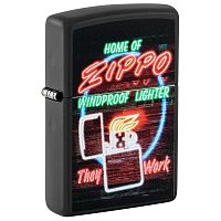 Зажигалка ZIPPO Classic с покрытием Black Matte