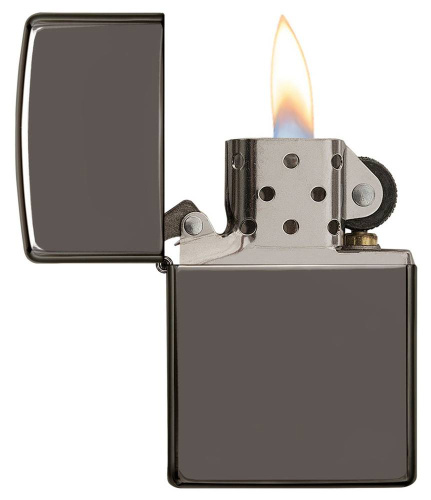499 ZIPPO ЗажигалкаBlack Ice® и вставной блок для трубок фото 2