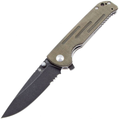 Складной нож Kizer Justice Blackwash Serrated Складной нож Kizer Justice Blackwash Serrated