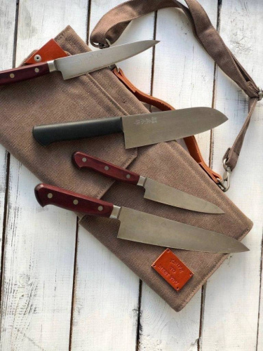 2011 Knife to meet you  (скрутка)  4  ножей Knife to meet you BAG-QUATTRO